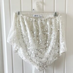 White Sequin Top